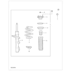 Front Shock Absorber diagram