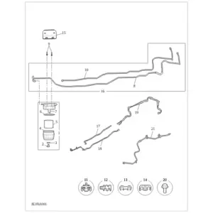 Fuel Plumbing & Hardware diagram