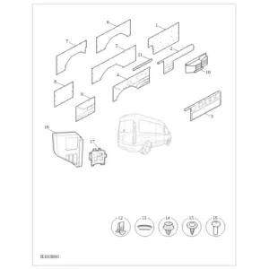 Body Lower Structure Garnish Trim diagram