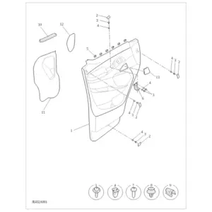 Front Door Trim diagram
