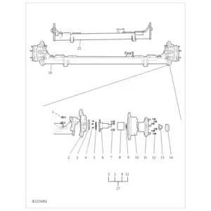 Rear Axle （Front drive vehicle） diagram