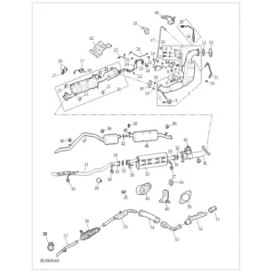 Exhaust system diagram