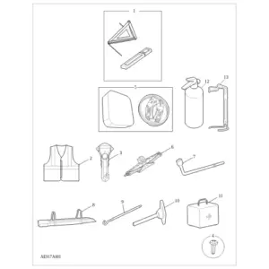 On Vehicle Tools diagram