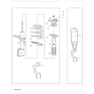 Front Shock Absorber diagram