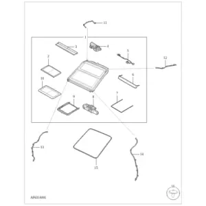 Sunroof diagram