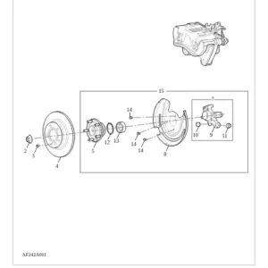 Rear Mechanical Brakes diagram