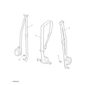 Second Row Safety Belts diagram