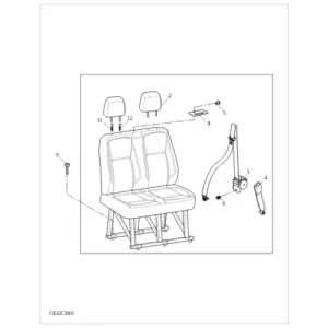 FRT DBL SEAT diagram