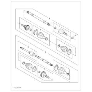 Front Half Shafts diagram