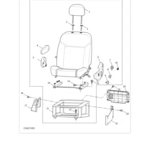 CE42CS001 - DRIVER SEAT diagram