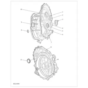 CLUTCH HOUSING-6MT Front Drive&6AMT diagram