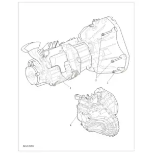Manual transmission assembly（6MT Front/Back drive） diagram