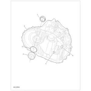 Transmission shell Bearing-6MT Front Drive & 6AMT diagram