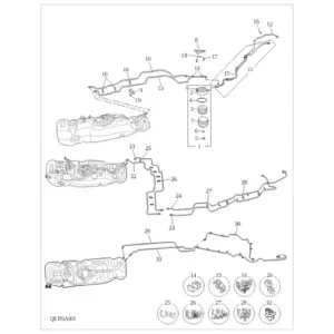 Fuel Plumbing & Hardware diagram