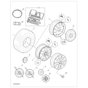 Tire,Wheels,WheelTrim diagram