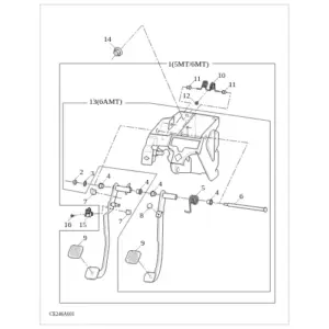 BrakePedals diagram