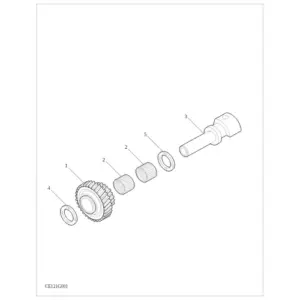Transmission RVS Idler Shaft Gear-WIA 6MT diagram