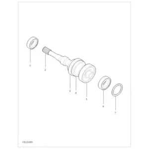 Transmission Input Shaft And Gear-WIA 6MT diagram