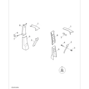 BodyUpperStructureGarnishTrim diagram