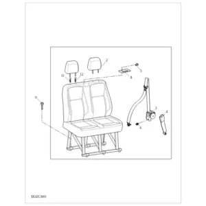 FRT DBL SEAT diagram