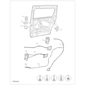 Side Sliding Door Lock diagram