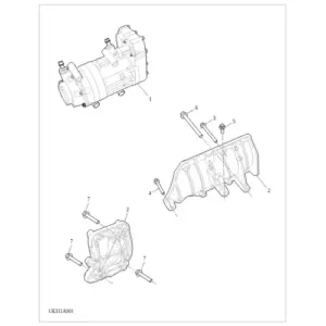 Air conditioning compressor-Electric vehicle diagram