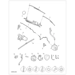 Front Wiper and Washer diagram