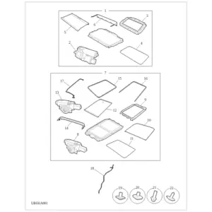 Sunroof diagram