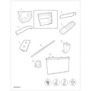 Side Sliding Door trim diagram