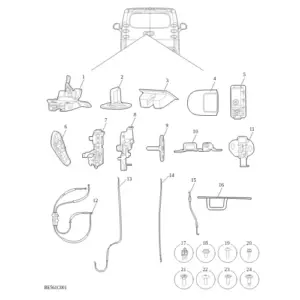 Rear Door Hood diagram