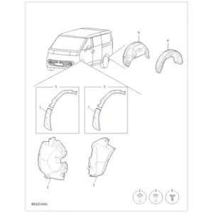 Wheelhouse Liner diagram