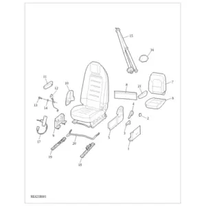 Front Manual Seat（Left） diagram