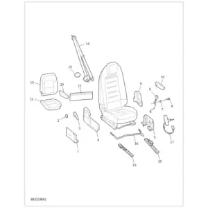 Front Manual Seat（Right） diagram