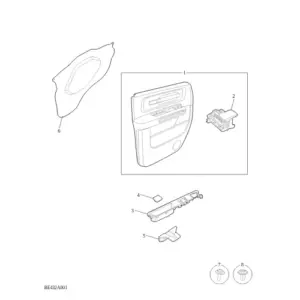 Front Side Closure Garnish Trim diagram