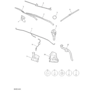 Front Wiper and Washer diagram