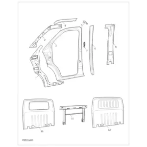 PANEL ASM-BODY SI & R/END ASM-RR diagram