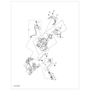 Exhaust Elbow,Turbocharger-EURO 5/6 diagram