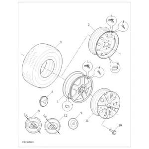 Tire,Wheels,WheelTrim diagram