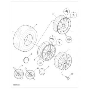 Tire,Wheels,WheelTrim diagram
