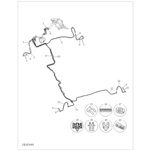 Brake Pipes(ESP) diagram