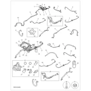 Refrigerant Plumbing & Hardware-Electric vehicle diagram