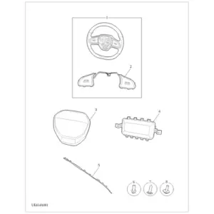 Steering Wheel & Air Bag diagram