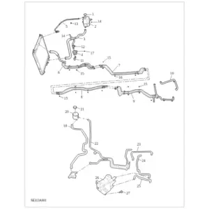 Coolant Plumbing & Hardware diagram