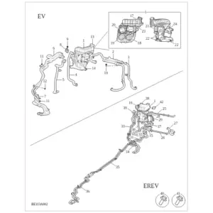 Coolant Plumbing & Hardware diagram