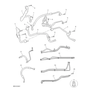 Refrigerant Plumbing & Hardware diagram