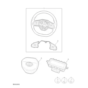 Steering Wheel & Air Bag diagram