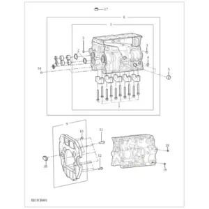 Cylinder Block&Accessory diagram