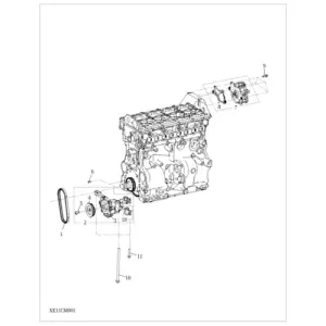 Damper Pulley&GearDrive diagram