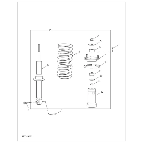 Front Shock Absorber diagram