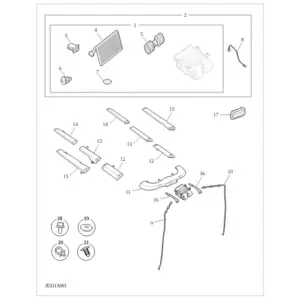 Rear Interior Airflow diagram